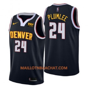 Maillot NBA Denver Nuggets Mason Plumlee 24 2018-2019 Nike Navy Swingman - Homme